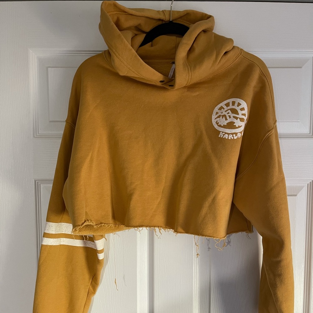 Free People Crooped Hoodie